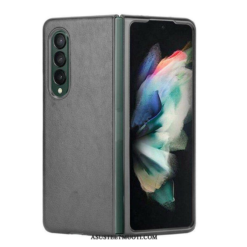 Case Samsung Galaxy Z Fold 3 5G Litsi-nahkaefekti