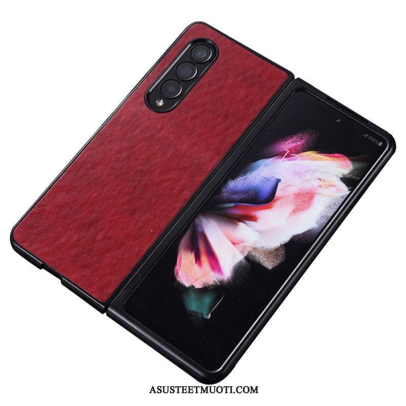 Case Samsung Galaxy Z Fold 4 Faux Nahka Nylon Texture