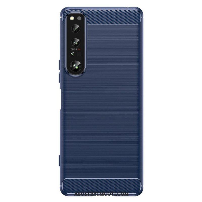 Case Sony Xperia 1 IV Harjattua Hiilikuitua