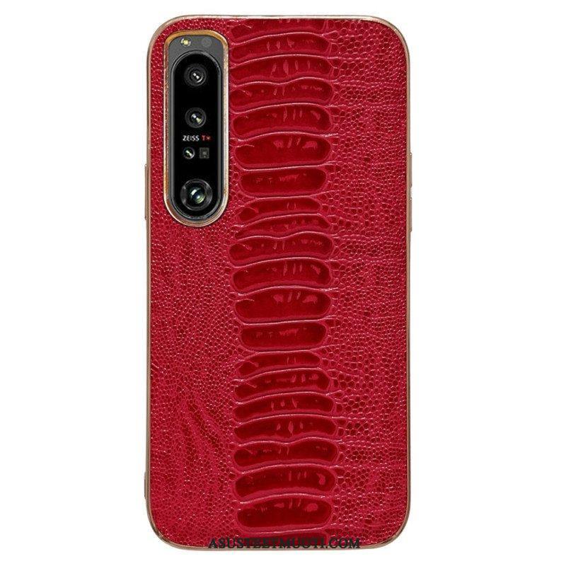 Case Sony Xperia 5 IV Crocodile Style Aitoa Nahkaa