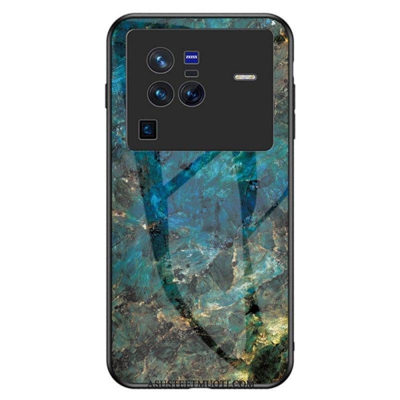 Case Vivo X80 Pro Marmori Karkaistu Lasi