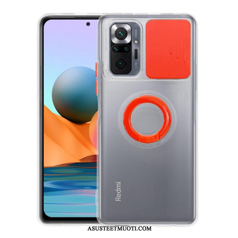 Case Xiaomi Redmi Note 10 Pro Kameran Kansi Jalustalla