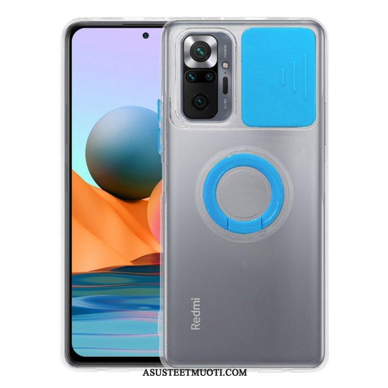 Case Xiaomi Redmi Note 10 Pro Kameran Kansi Jalustalla