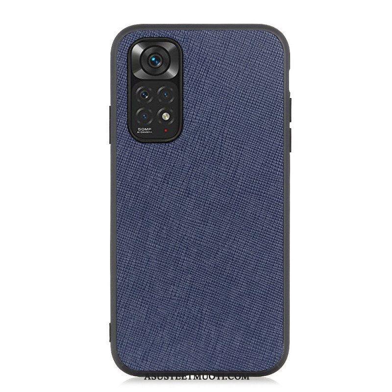 Case Xiaomi Redmi Note 11 / 11S Aitoa Teksturoitua Nahkaa