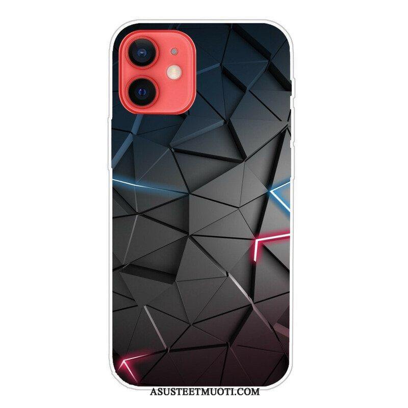 Case iPhone 13 Mini Joustava Geometria