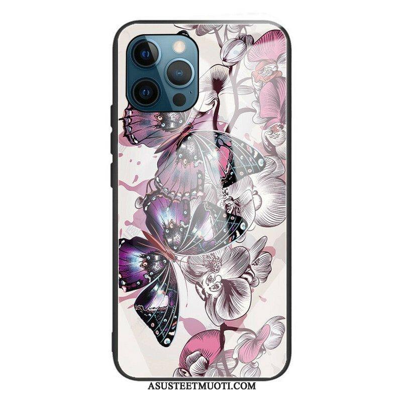 Case iPhone 13 Pro Butterflies Variation Karkaistu Lasi