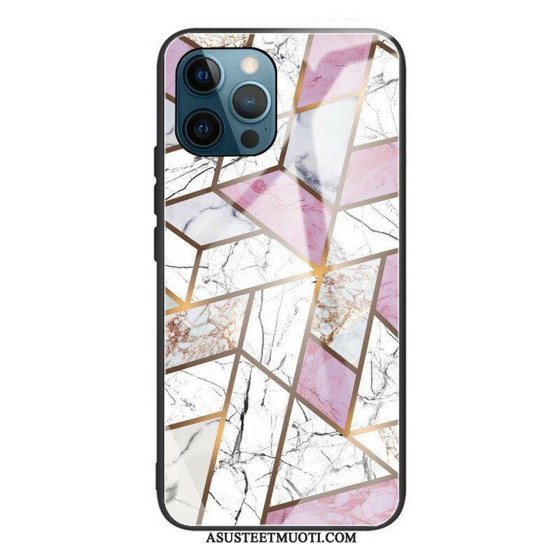 Case iPhone 13 Pro Geometria Marmori Karkaistu Lasi