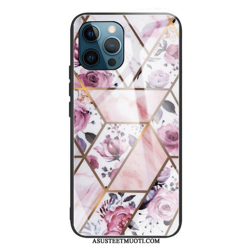 Case iPhone 13 Pro Geometria Marmori Karkaistu Lasi