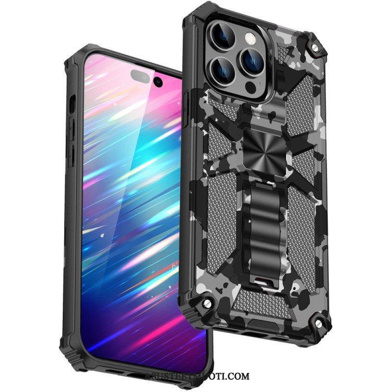 Case iPhone 14 Pro Max Naamiointi Irrotettava Tuki