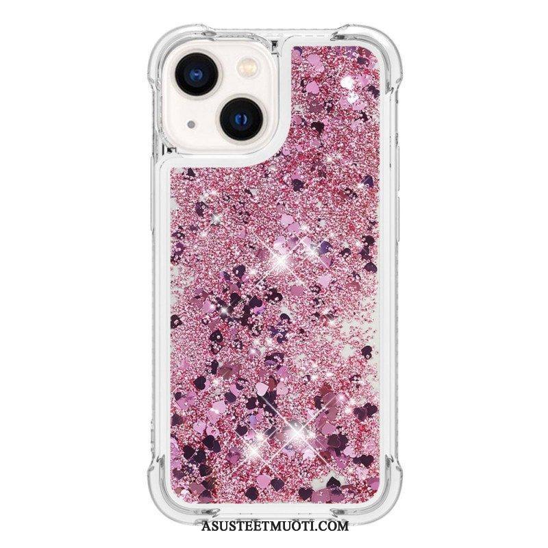 Case iPhone 15 Glitteriä