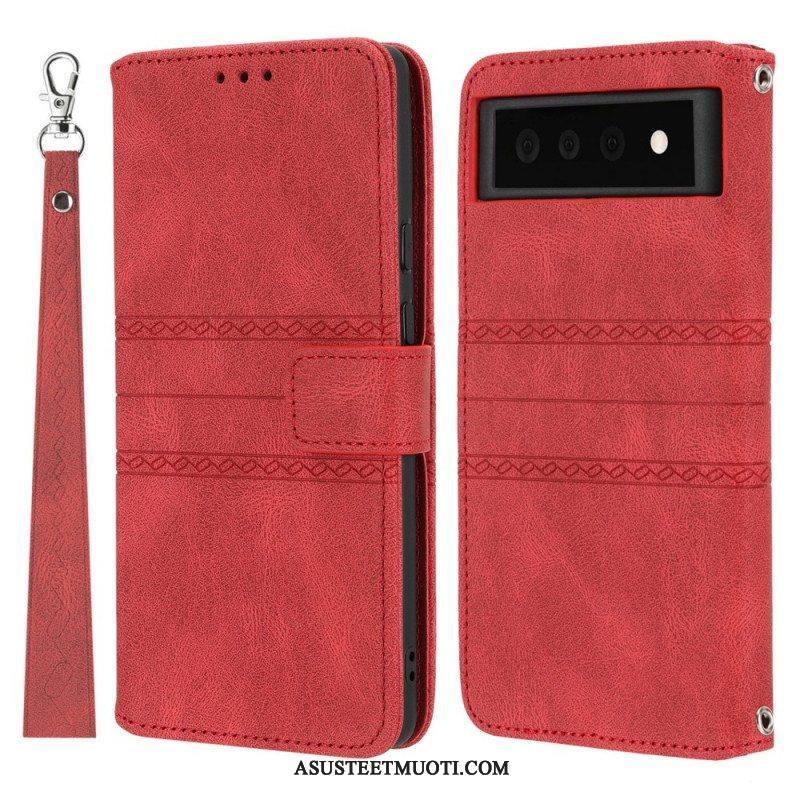 Flip Case Google Pixel 6 Pitsisaumat