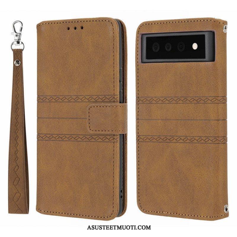 Flip Case Google Pixel 6 Pitsisaumat