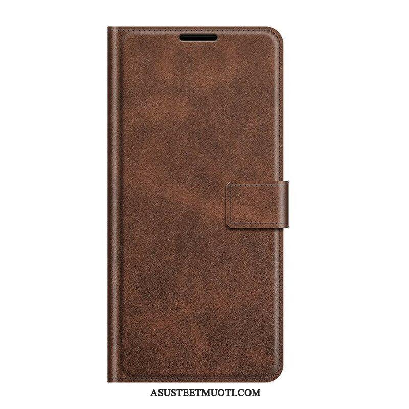 Flip Case Google Pixel 6 Pro Ohut Extreme Leather -efekti