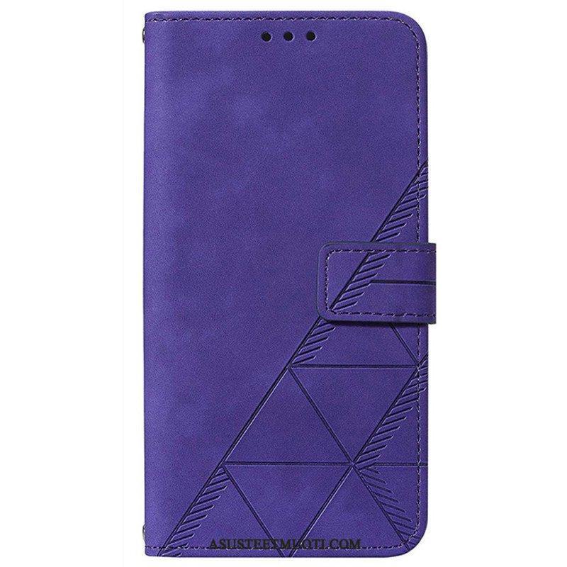 Flip Case Google Pixel 7 Pro Kolmiot Olkahihnalla