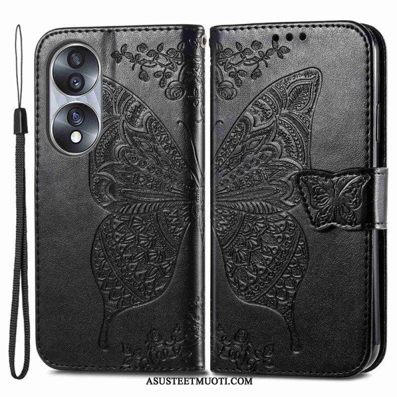 Flip Case Honor 70 Barokki Perhonen