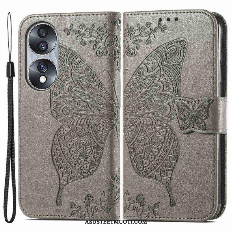 Flip Case Honor 70 Barokki Perhonen