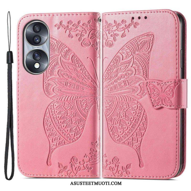 Flip Case Honor 70 Barokki Perhonen