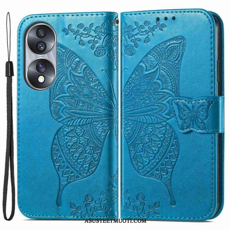 Flip Case Honor 70 Barokki Perhonen