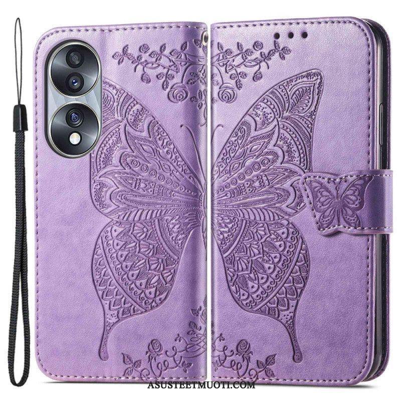 Flip Case Honor 70 Barokki Perhonen