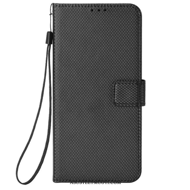 Flip Case Honor Magic 5 Pro Suojaketju Kuori Tyylikäs Strappy Faux Leather
