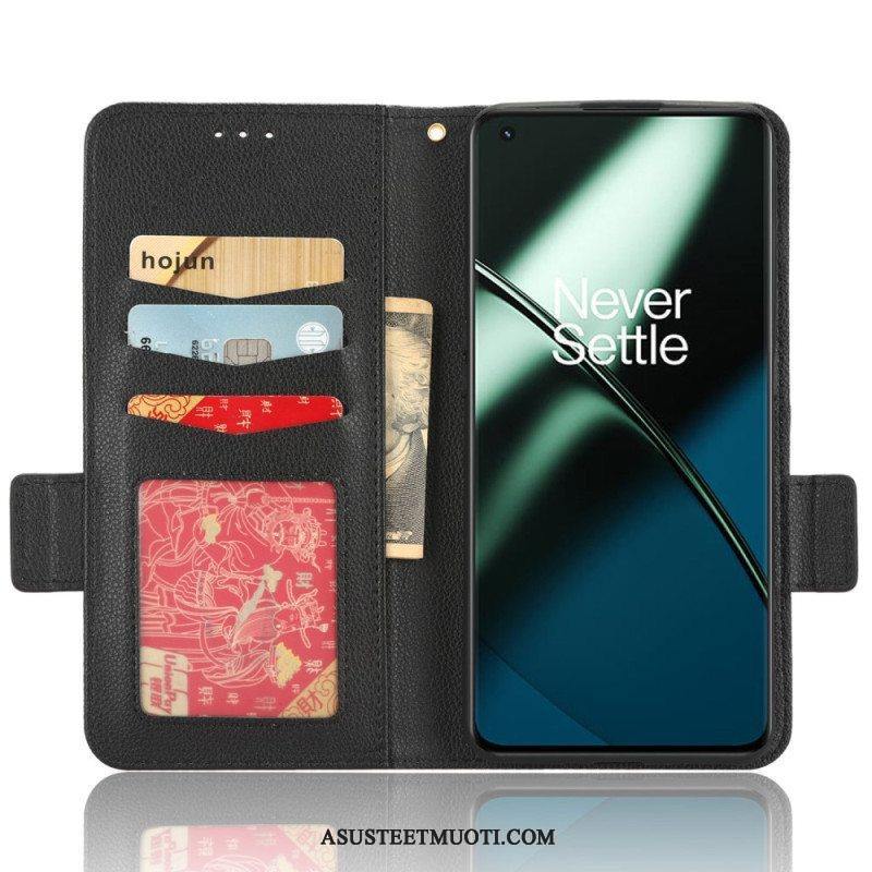 Flip Case OnePlus 11 5G Kotelot Flip Flap Double Uusia Värejä