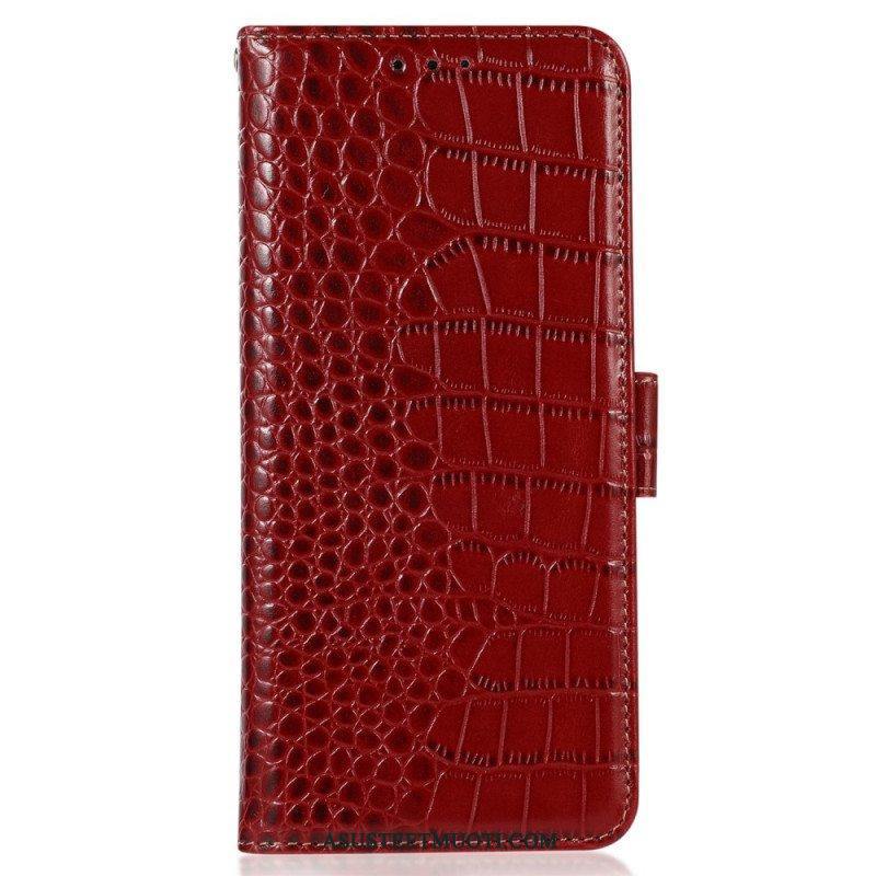 Flip Case OnePlus Nord 2T 5G Rfid Crocodile Style Aitoa Nahkaa