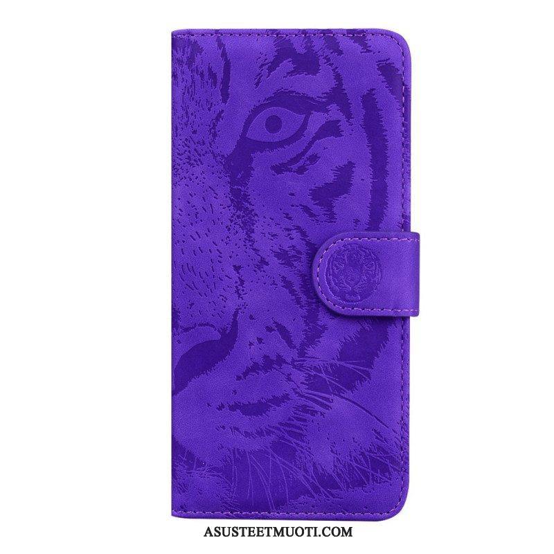 Flip Case OnePlus Nord CE 2 5G Naamioitu Tiikeri