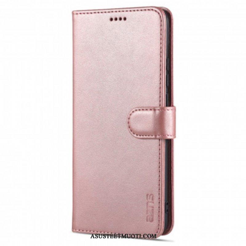 Flip Case Oppo A15 Azns-nahkaefekti