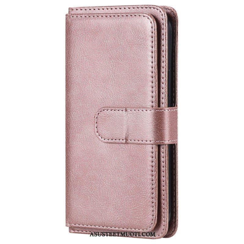 Flip Case Oppo A94 5G Keinonahkainen Korttikotelo