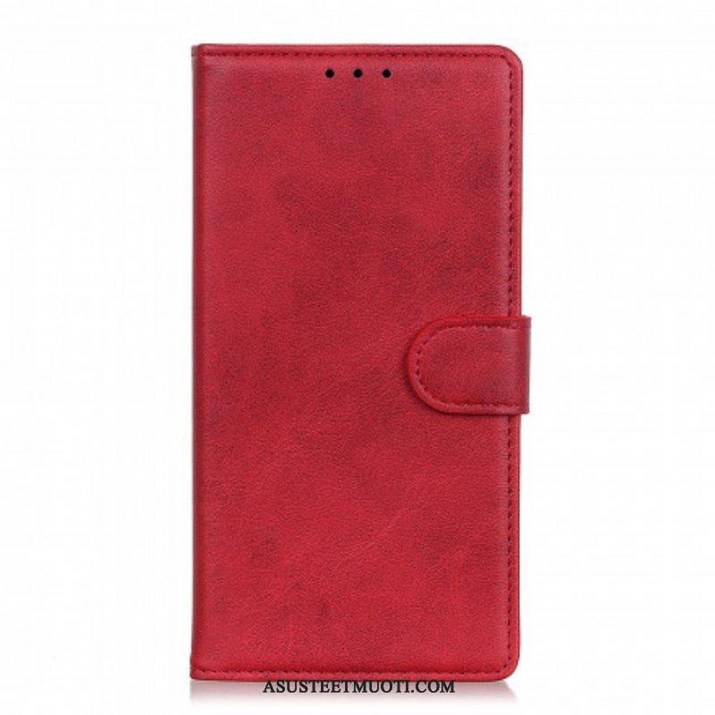 Flip Case Oppo A94 5G Retro Mattanahkaefekti