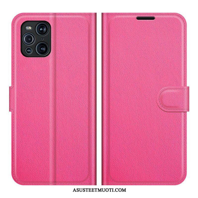 Flip Case Oppo Find X3 Pro Klassikko