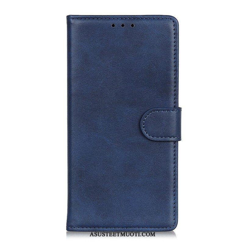 Flip Case Oppo Find X3 Pro Matta Vintage-nahkaefekti