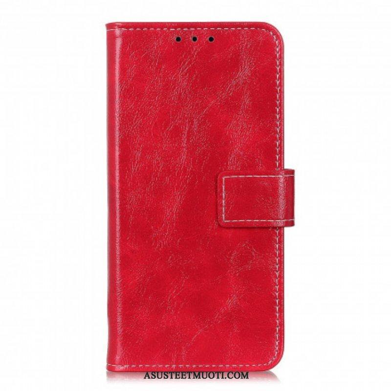 Flip Case Oppo Reno 6 5G Kiiltävät Ja Näkyvät Saumat