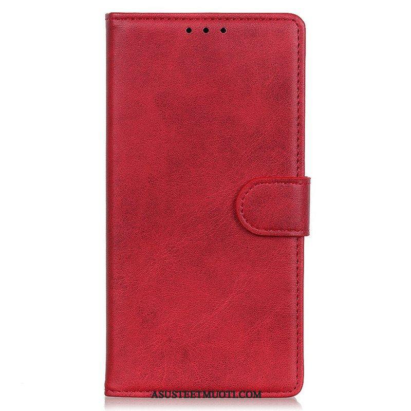 Flip Case Poco F4 GT Matta Keinonahka