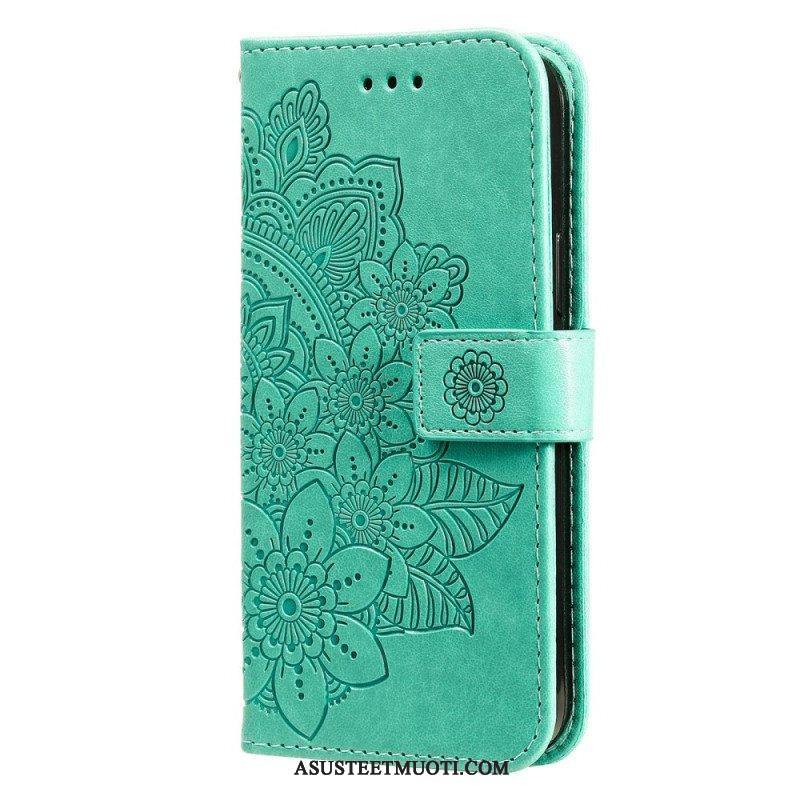 Flip Case Poco X4 Pro 5G Suojaketju Kuori Strappy Mandala