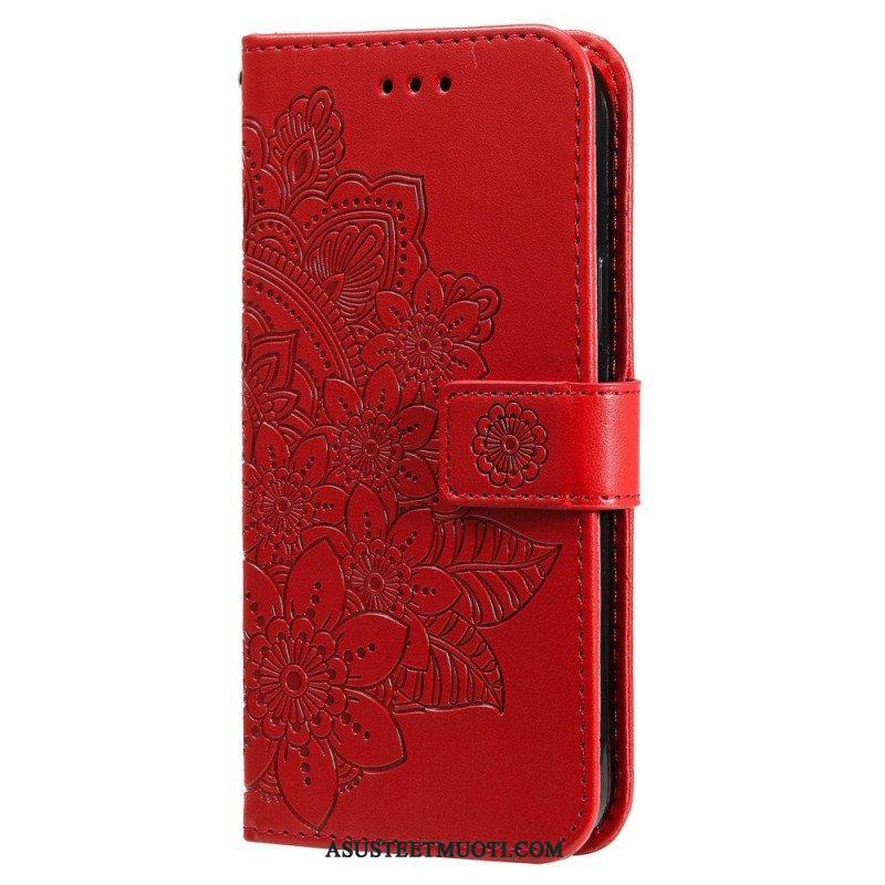 Flip Case Poco X5 5G Suojaketju Kuori Hihna Kukka Mandala