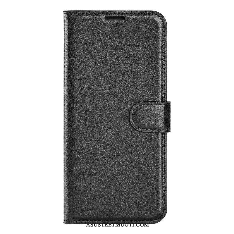 Flip Case Samsung Galaxy A14 / A14 5G Klassinen Keinonahka