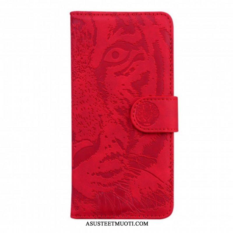 Flip Case Samsung Galaxy A52 4G / A52 5G / A52s 5G Tiger-kasvoprintti