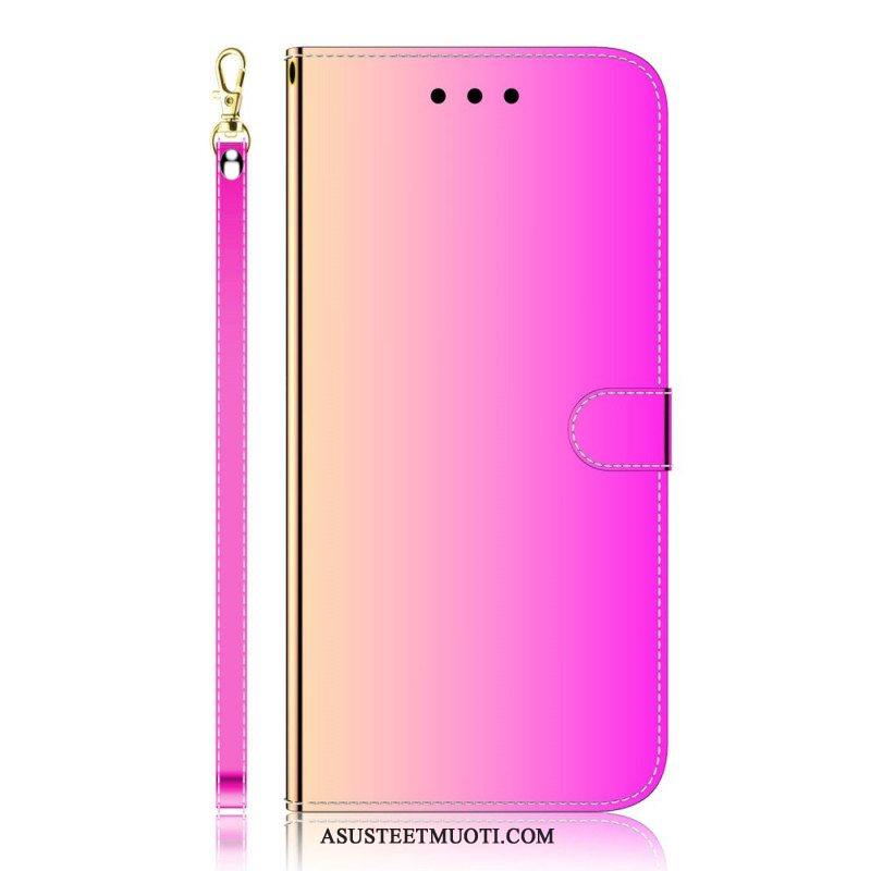 Flip Case Samsung Galaxy A53 5G Keinonahkainen Peilin Kansi