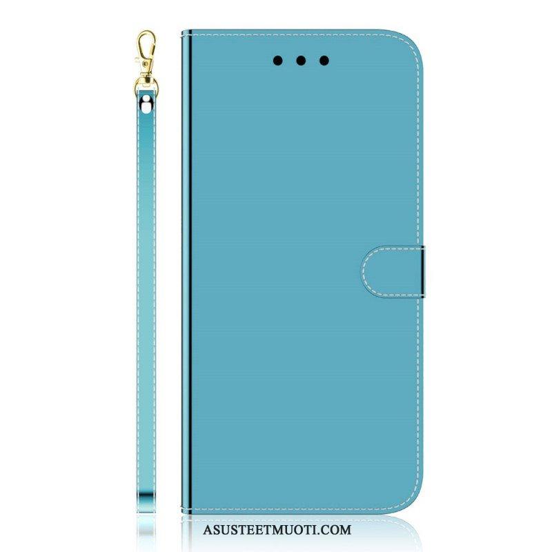 Flip Case Samsung Galaxy A53 5G Keinonahkainen Peilin Kansi