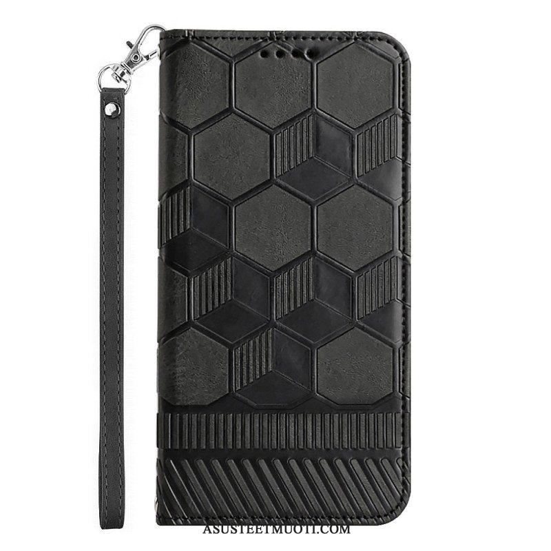 Flip Case Samsung Galaxy A54 5G Jalkapallon Kuvio