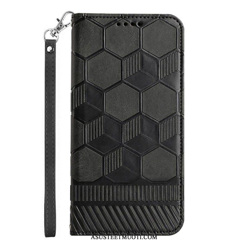 Flip Case Samsung Galaxy A54 5G Jalkapallon Kuvio