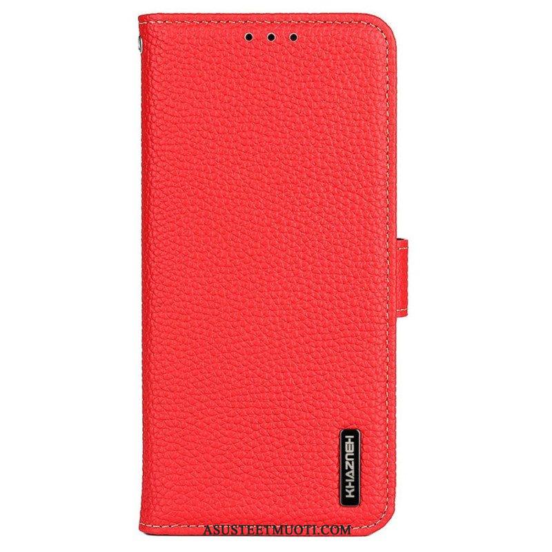 Flip Case Samsung Galaxy M13 Khazneh Litsi Nahka