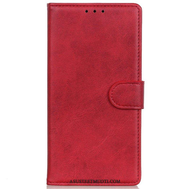 Flip Case Samsung Galaxy M13 Matta Keinonahka