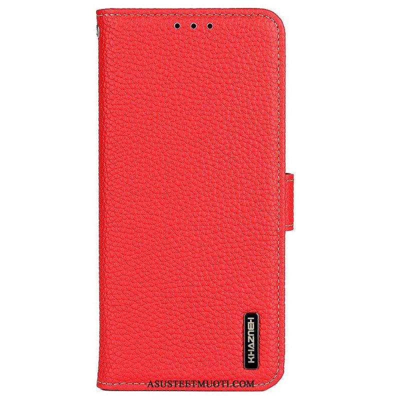 Flip Case Samsung Galaxy M33 5G Khazneh Litsi Nahka