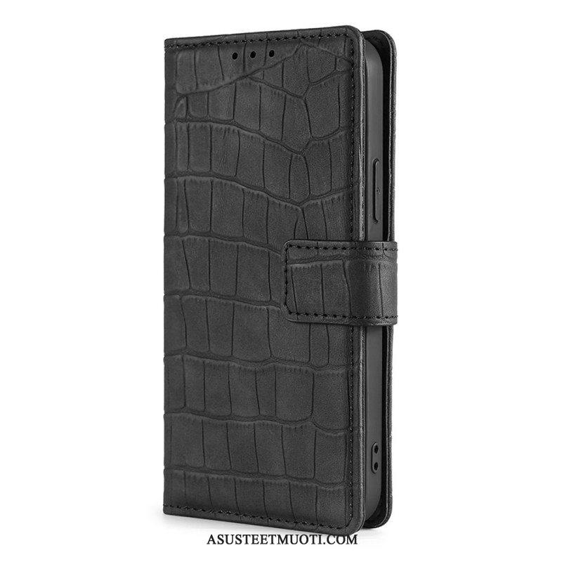 Flip Case Samsung Galaxy S22 Plus 5G Krokotiilin Ihovaikutus