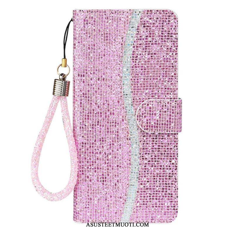 Flip Case Samsung Galaxy S22 Plus 5G Paljetteja S Design