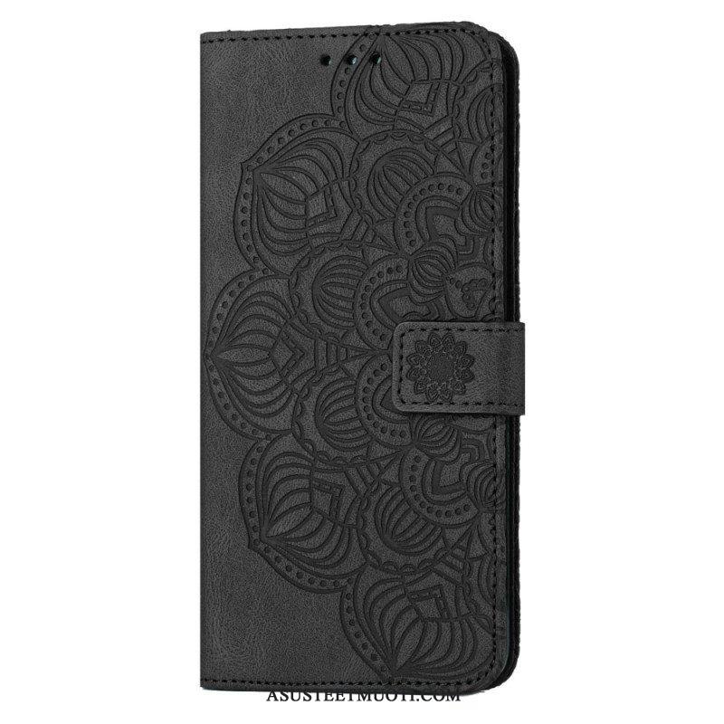 Flip Case Samsung Galaxy S23 Plus 5G Suojaketju Kuori Strappy Mandala