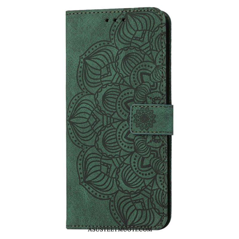Flip Case Samsung Galaxy S23 Plus 5G Suojaketju Kuori Strappy Mandala