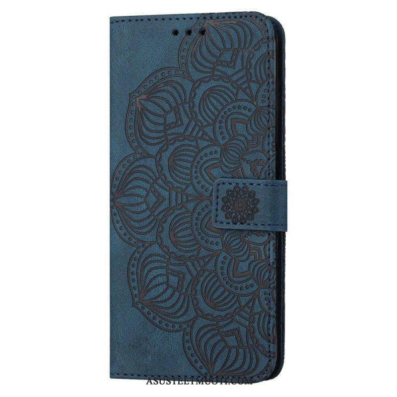 Flip Case Samsung Galaxy S23 Plus 5G Suojaketju Kuori Strappy Mandala